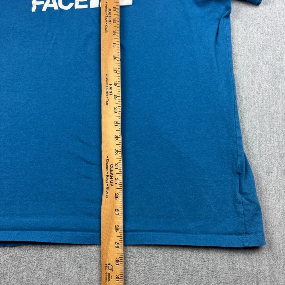 The North Face T Shirt Mens 2XL XXL Blue Easy Half Dome Short Sleeve‎ Logo Tee